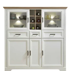 Wohnen Highboards<Landhaus Highboard beleuchtet - Sinolita