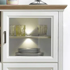 Wohnen Highboards<Landhaus Highboard beleuchtet - Sinolita