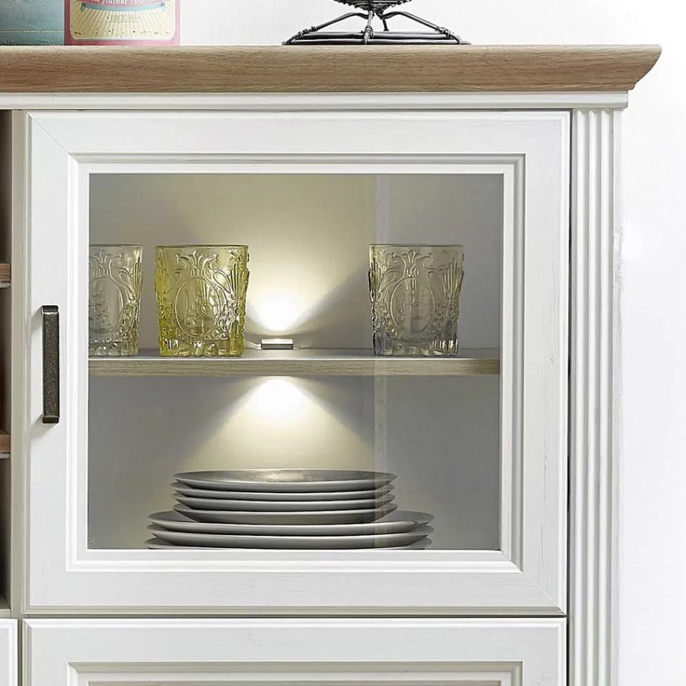 Wohnen Highboards<Landhaus Highboard beleuchtet - Sinolita