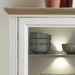 Wohnen Highboards<Landhaus Highboard beleuchtet - Sinolita