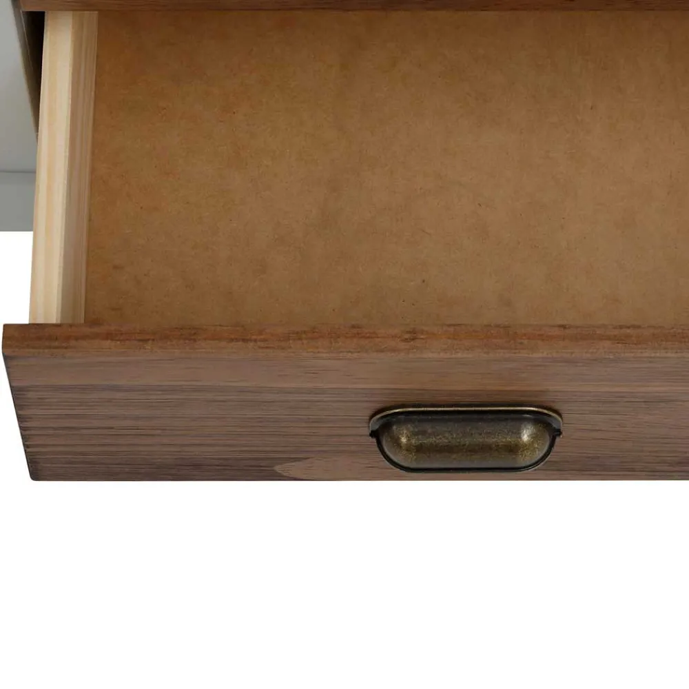 Wohnen Highboards<Landhaus Highboard in Holz Braun und Grau - Veproma