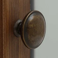 Wohnen Highboards<Landhaus Highboard in Holz Braun und Grau - Veproma