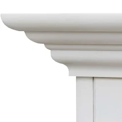 Wohnen Highboards|Vitrinen<Landhaus Highboard in Weiß lackiert - Indico