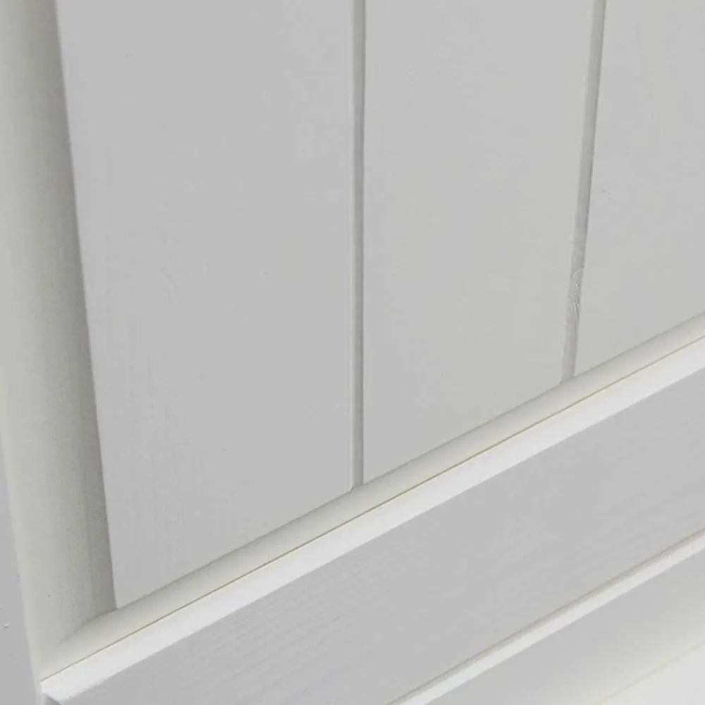 Wohnen Highboards|Vitrinen<Landhaus Highboard in Weiß lackiert - Indico