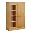 Wohnen Highboards|Vitrinen<Landhaus Highboard Vitrine aus Kiefer - Goro