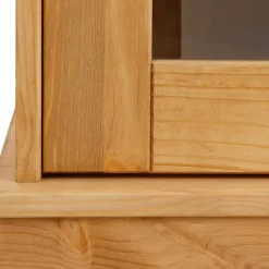 Wohnen Highboards|Vitrinen<Landhaus Highboard Vitrine aus Kiefer - Goro