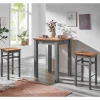 Wohnen Sitzgruppe<Landhaus Hochtisch und Barhocker Set - Ziamora (dreiteilig)