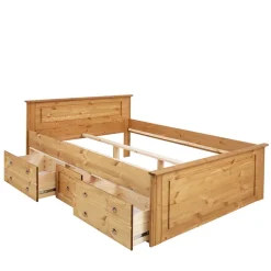 Wohnen Betten<Landhaus Holzbett & Nachttische - Imressa (dreiteilig)