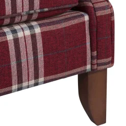 Wohnen Sofas<Landhaus Küchensofa in Rot mit Kariert Muster - Matieu