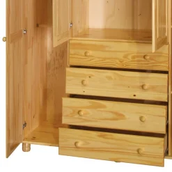 Wohnen Kleiderschränke|Schränke<Landhaus Kleiderschrank aus Kiefernholz - Lajuna