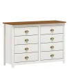 Wohnen Sideboards|Kommoden<Landhaus Kommode mit acht Schubladen - Clipper