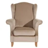 Wohnen Sessel<Landhaus Ohrensessel in Beige und Buche - Passe