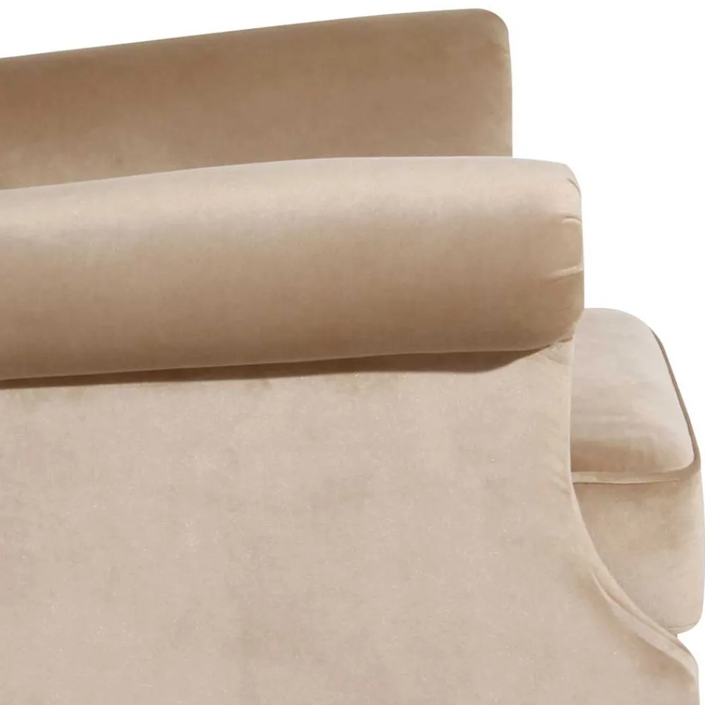 Wohnen Sessel<Landhaus Ohrensessel in Beige und Buche - Passe
