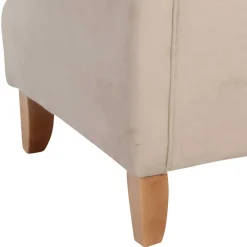 Wohnen Sessel<Landhaus Ohrensessel in Beige und Buche - Passe