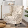 Wohnen Sessel<Landhaus Ohrensessel mit Romantik Blumen Muster - Clean