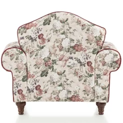 Wohnen Sessel<Landhaus Polstersessel mit Vintage Blumen Flair - Baonga