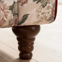 Wohnen Sessel<Landhaus Polstersessel mit Vintage Blumen Flair - Baonga