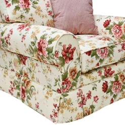 Wohnen Sessel<Landhaus Sessel mit Blumen Muster - Aurelius