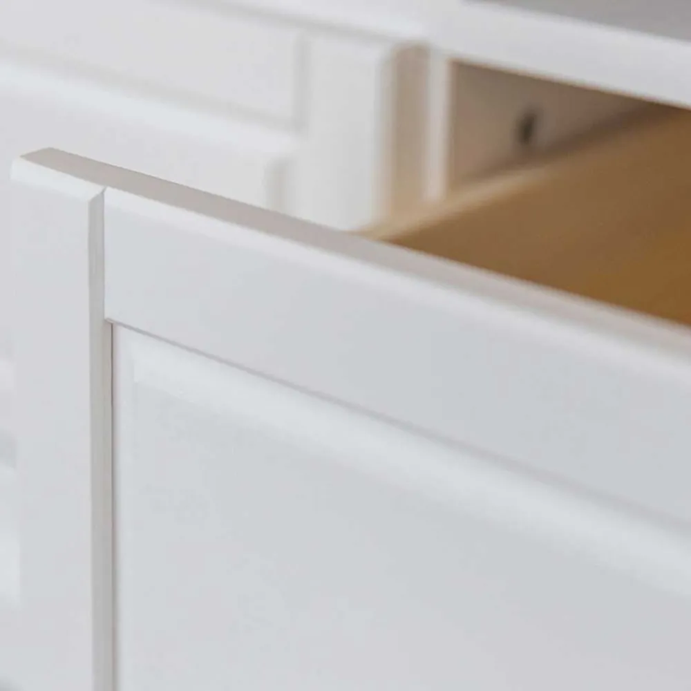 Wohnen Tv & Hifi-Möbel|Lowboards<Landhaus TV Board in Weiß & Kiefer Natur - Saluts