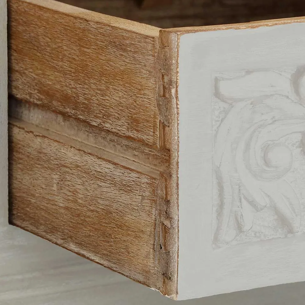 Wohnen Tv & Hifi-Möbel|Lowboards<Landhaus TV Board in Weiß lackiert - Lucos