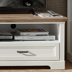 Wohnen Tv & Hifi-Möbel|Lowboards<Landhaus TV Board mit Tür & Schublade - Sinolita I