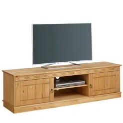 Wohnen Tv & Hifi-Möbel|Lowboards<Landhaus TV Lowboard aus Kiefer Massivholz - Goro