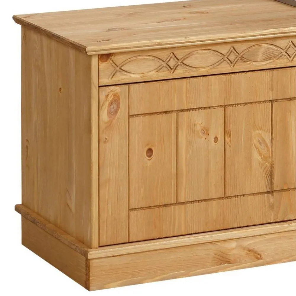 Wohnen Tv & Hifi-Möbel|Lowboards<Landhaus TV Lowboard aus Kiefer Massivholz - Goro