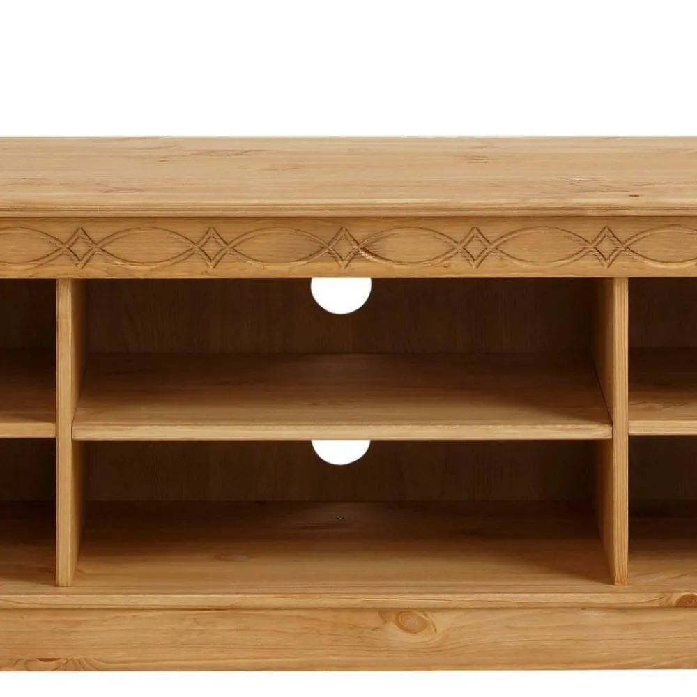 Wohnen Tv & Hifi-Möbel|Lowboards<Landhaus TV Lowboard aus Kiefer Massivholz - Goro