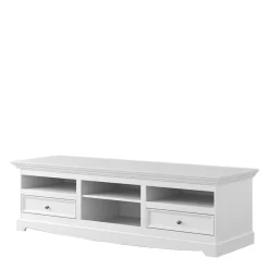 Wohnen Tv & Hifi-Möbel|Lowboards<Landhaus TV Lowboard in Weiß lackiert - Indico