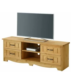 Wohnen Tv & Hifi-Möbel|Lowboards<Landhaus TV Möbel aus Kiefer Massivholz - Vanpos