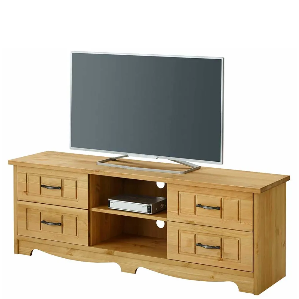 Wohnen Tv & Hifi-Möbel|Lowboards<Landhaus TV Möbel aus Kiefer Massivholz - Vanpos