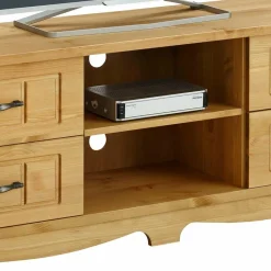 Wohnen Tv & Hifi-Möbel|Lowboards<Landhaus TV Möbel aus Kiefer Massivholz - Vanpos