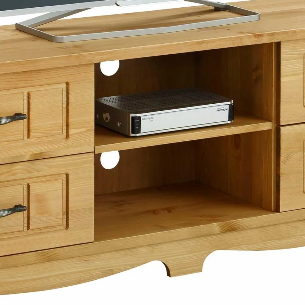 Wohnen Tv & Hifi-Möbel|Lowboards<Landhaus TV Möbel aus Kiefer Massivholz - Vanpos