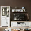 Wohnen Wohnwände<Landhaus TV Wohnkombination mit LED - Sinolita (dreiteilig)