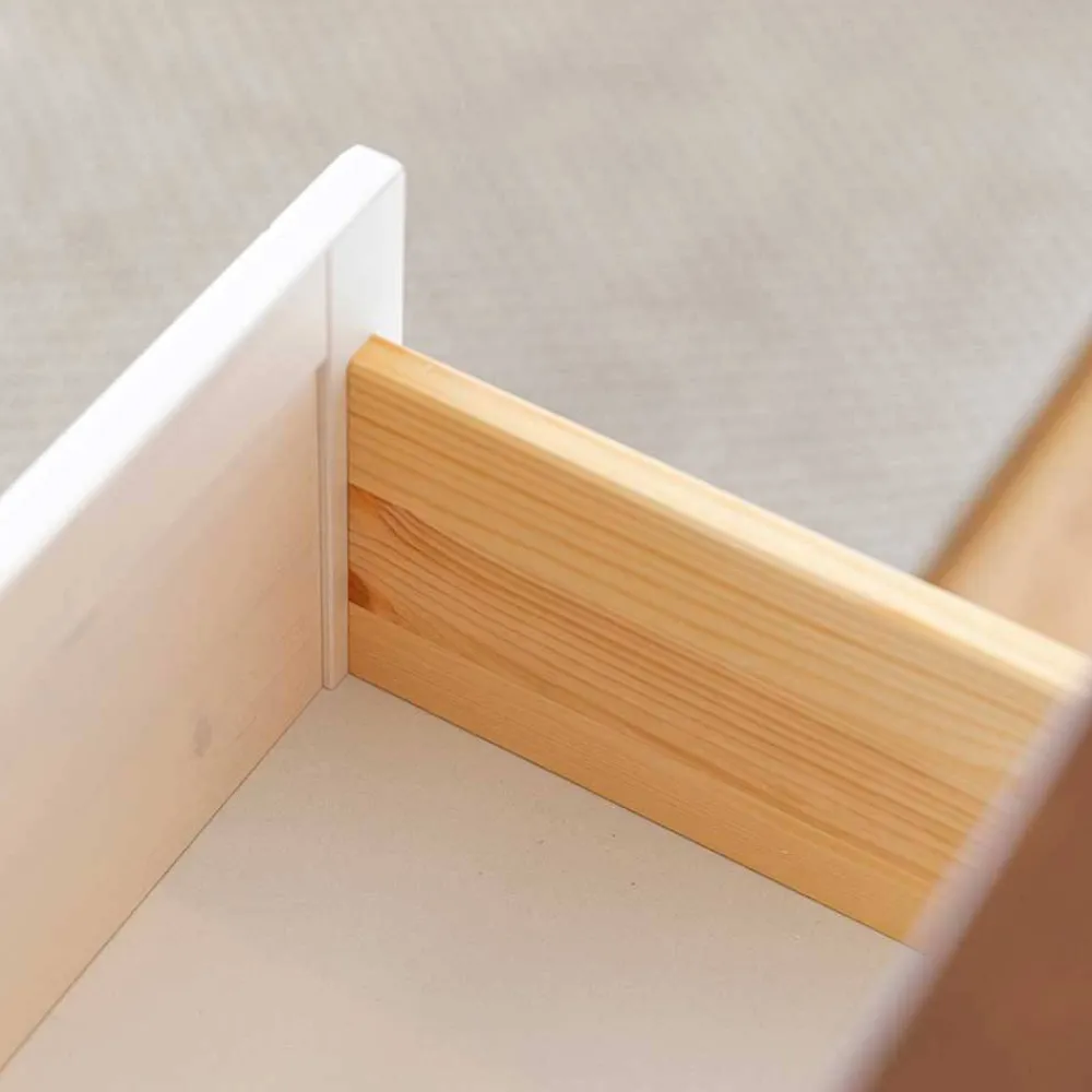 Wohnen Lowboards<Landhaus TV-Board aus Kiefer zweifarbig - Zalya