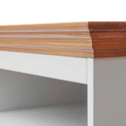 Wohnen Tv & Hifi-Möbel|Lowboards<Landhaus TV-Board in Weiß mit Eiche - Bordona