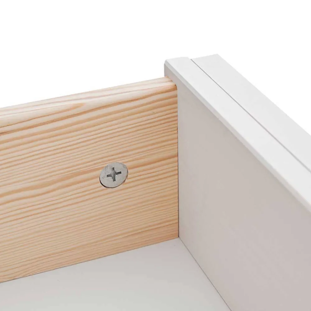 Wohnen Tv & Hifi-Möbel|Lowboards<Landhaus TV-Board in Weiß mit Eiche - Bordona