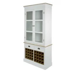 Wohnen Vitrinen|Schränke<Landhaus Vitrine Calavon in Weiß