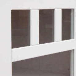 Wohnen Vitrinen<Landhaus Vitrinenschrank in Weiß lackiert - Indico