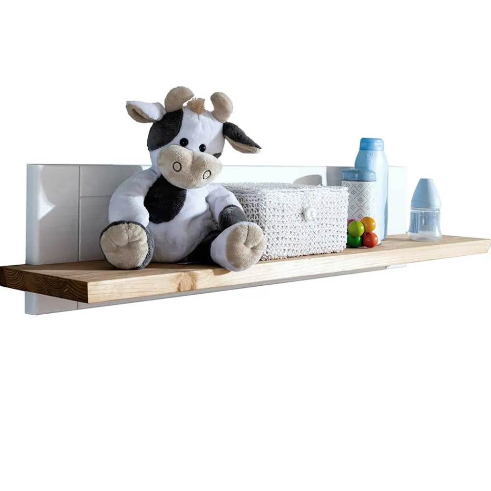 Wohnen Regale<Landhaus Wandboard in Weiß & Eichefarben - Envicron