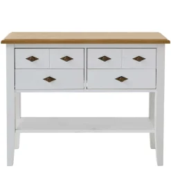 Wohnen Garderoben<Landhausstil Möbel Set Sibiuta in Weiß (zweiteilig)