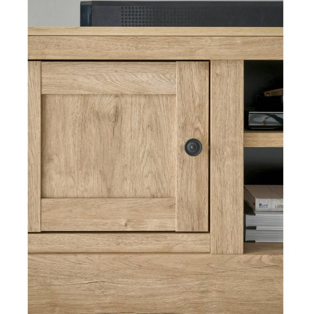Wohnen Tv & Hifi-Möbel|Lowboards<Landhaus-TV-Board in Eiche Gold - Hengas