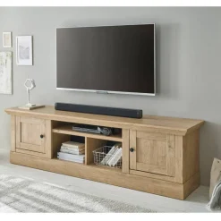 Wohnen Tv & Hifi-Möbel|Lowboards<Landhaus-TV-Lowboard in Eiche Gold - Hengas