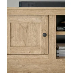 Wohnen Tv & Hifi-Möbel|Lowboards<Landhaus-TV-Lowboard in Eiche Gold - Hengas