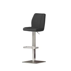 Wohnen Hocker<Leder Barhocker Backbeat mit Lehne