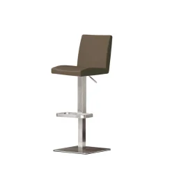 Wohnen Hocker<Leder Barhocker Scratch aus Edelstahl