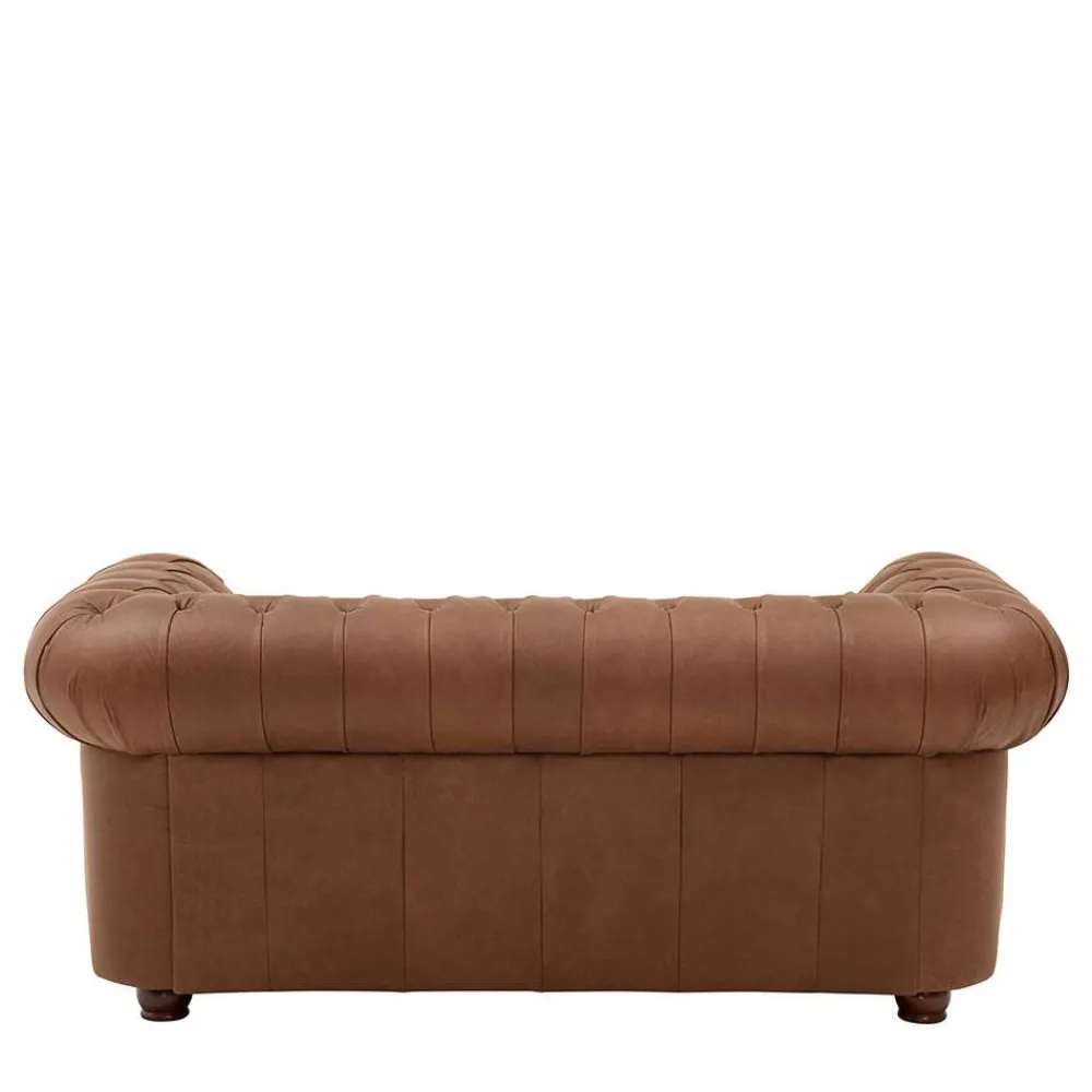 Wohnen Sitzgruppe<Leder Polstergarnitur Chesterfield - Gonron (dreiteilig)