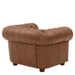 Wohnen Sitzgruppe<Leder Polstergarnitur Chesterfield - Gonron (dreiteilig)