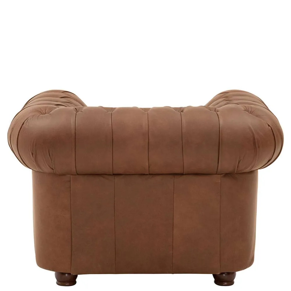 Wohnen Sitzgruppe<Leder Polstergarnitur Chesterfield - Gonron (dreiteilig)