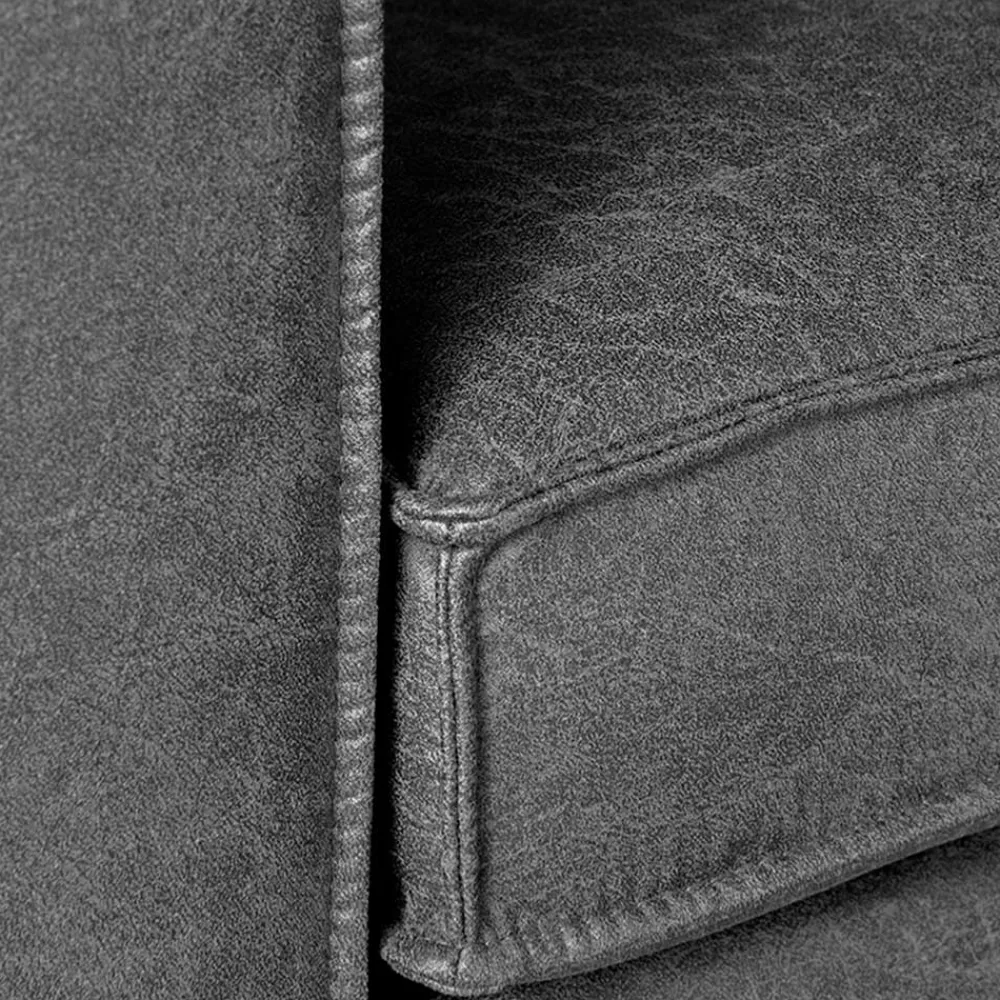 Wohnen Sessel<Leder Wohnzimmersessel in Anthrazit - Jimm
